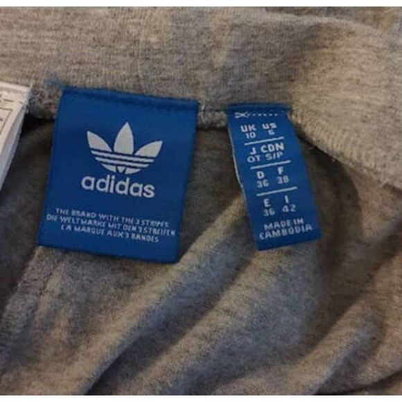 Adidas Originals Trefoil Light Gray Workout Leggings Small - Picture 6 of 7
